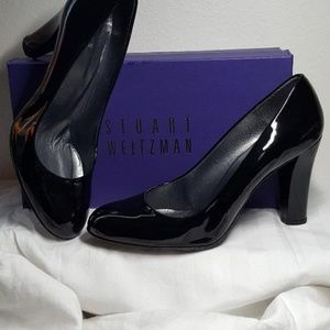 Stewart Weitzman Honorroll Blk Patent Leather 9.5